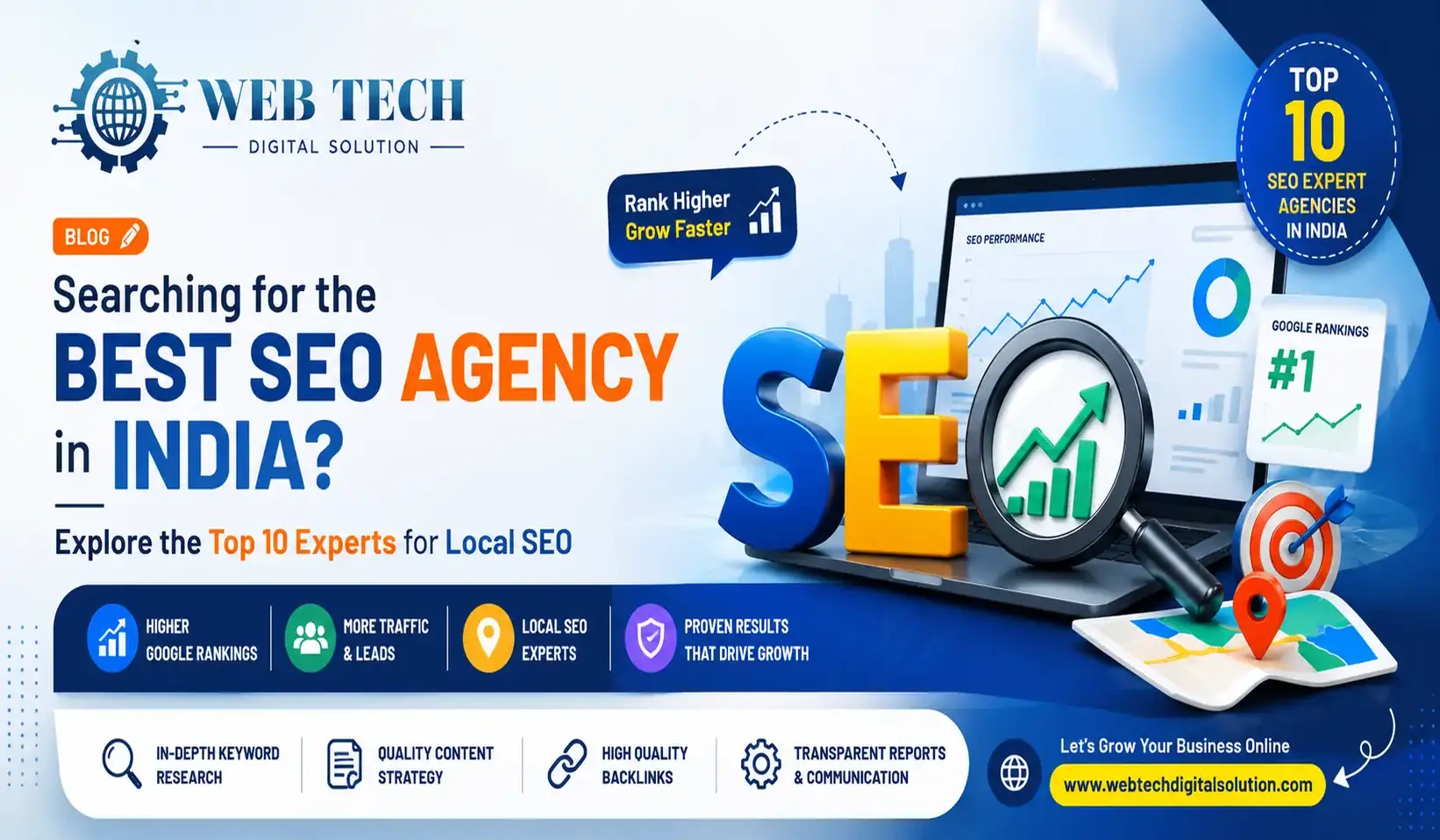 Top 10 SEO Agencies in India for Local Business SEO