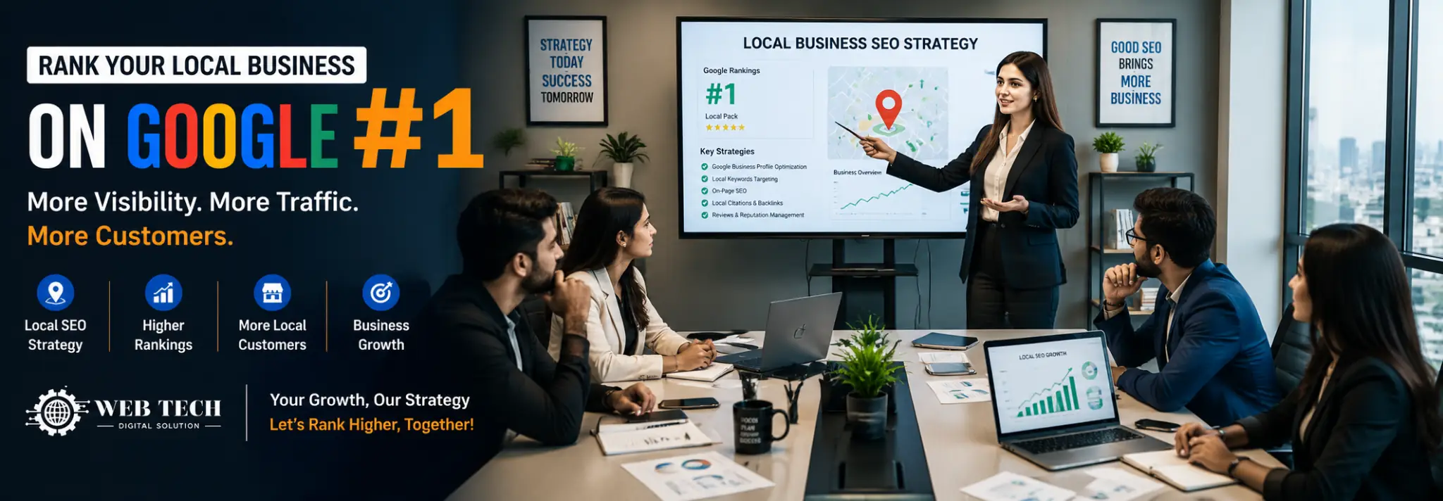 Local business SEO services to improve Google rankings in India